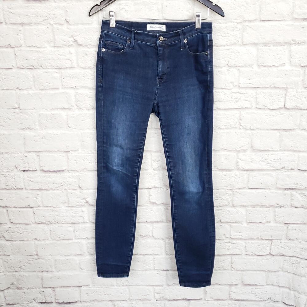 Madewell 9” High Rise Skinny Stretch Jeans Dark Wash Size 26
